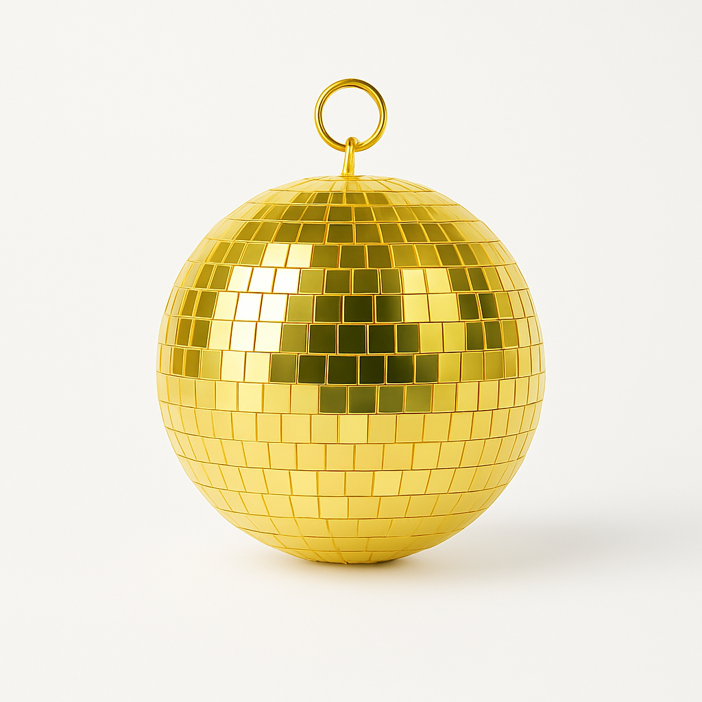 Boule Disco 15cm Dorée - Accessoire pour Déco & Intérieur