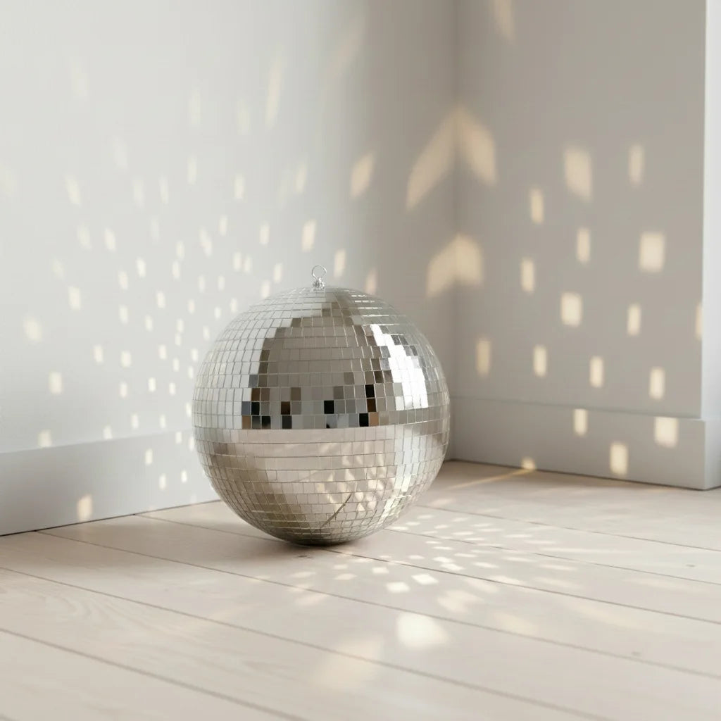 Mini Boule Disco 10cm Gris Argentée - Déco & Intérieur