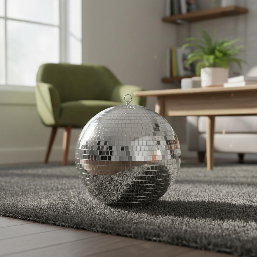 Boule Disco 50cm Gris Argentée - Déco & Intérieur