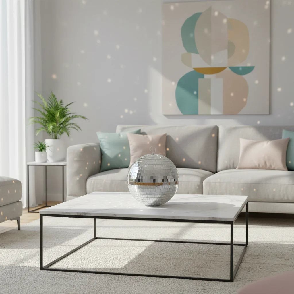 Boule Disco 25cm Argentée - Fêtes & Événements