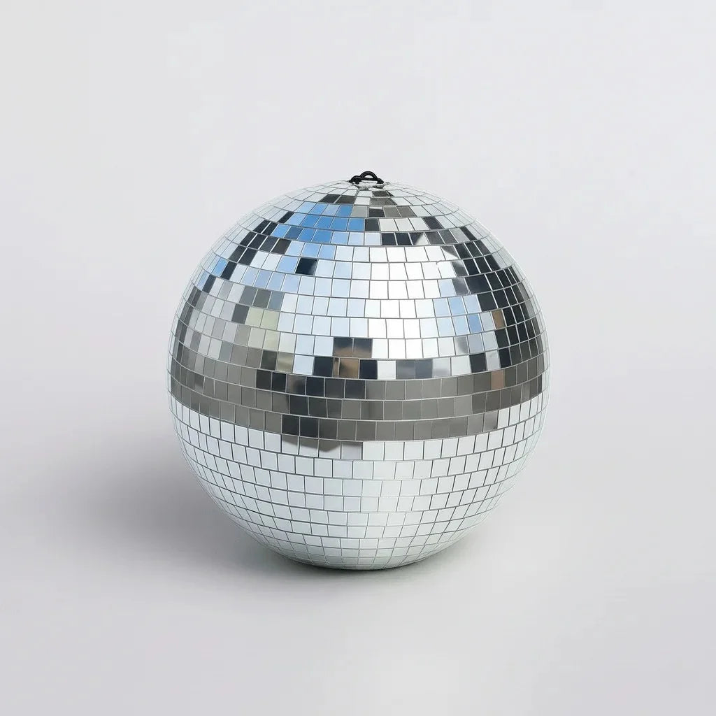 Boule Disco 15cm Gris Argentée - Fêtes & Événements