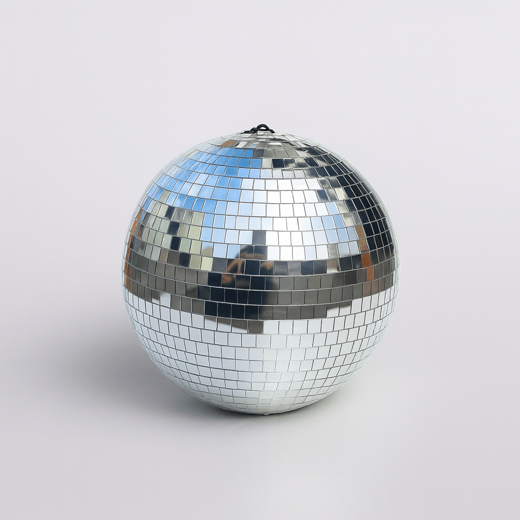 Boule Disco 15cm Gris Argentée - Accessoire pour Fêtes & Événements