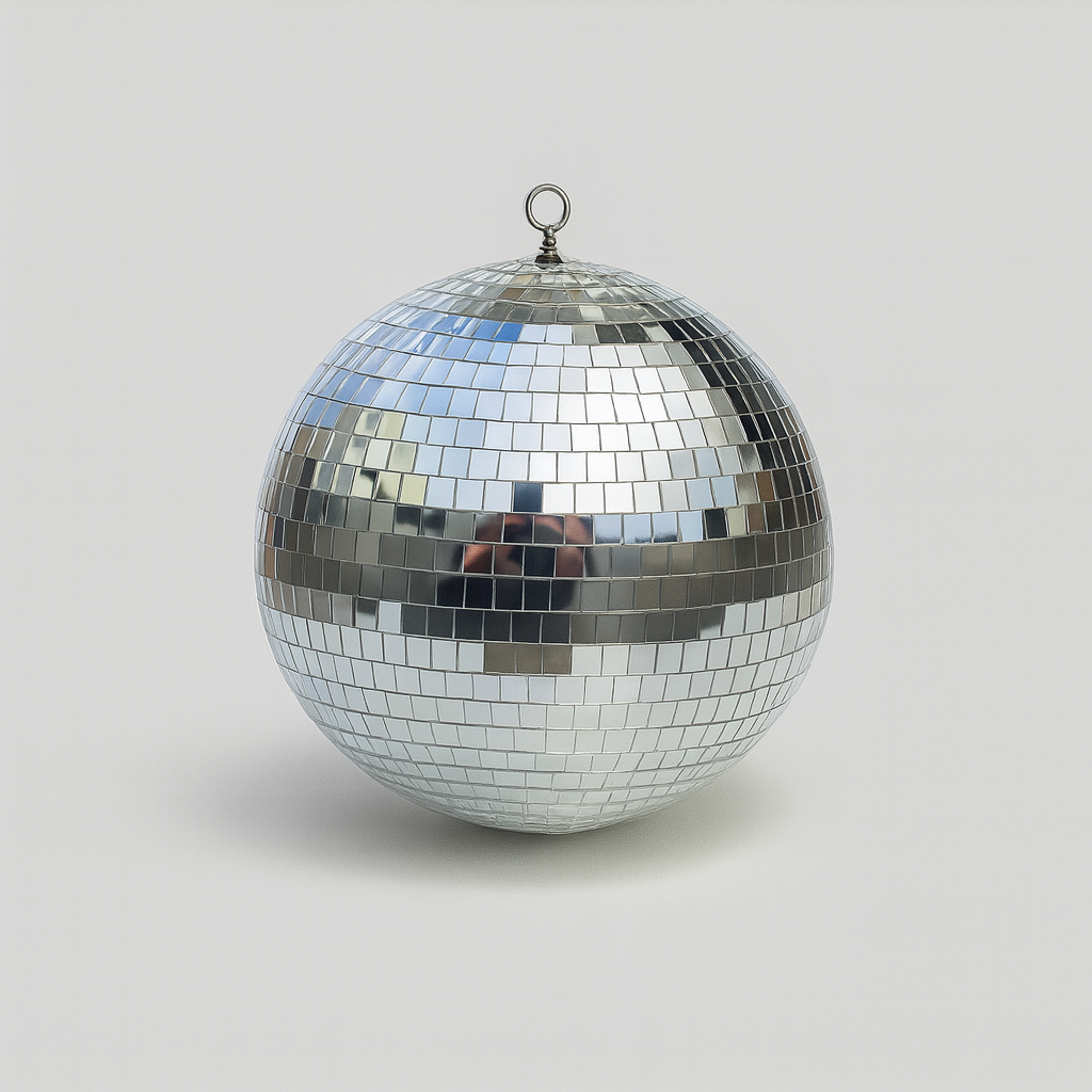 Mini Boule Disco 10cm Gris Argentée - Accessoire pour Déco & Intérieur