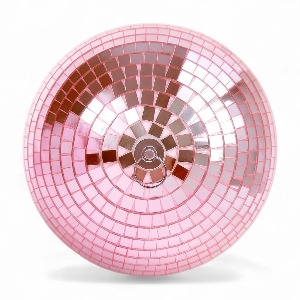 Boule Disco 18cm Rose - Déco & Intérieur