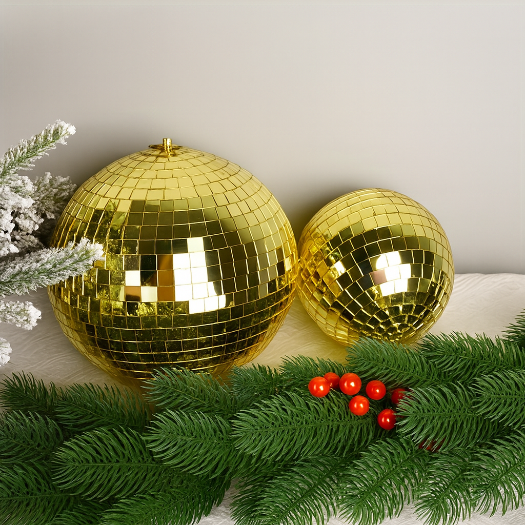 Boule Disco 15cm Dorée - Accessoire pour Déco & Intérieur