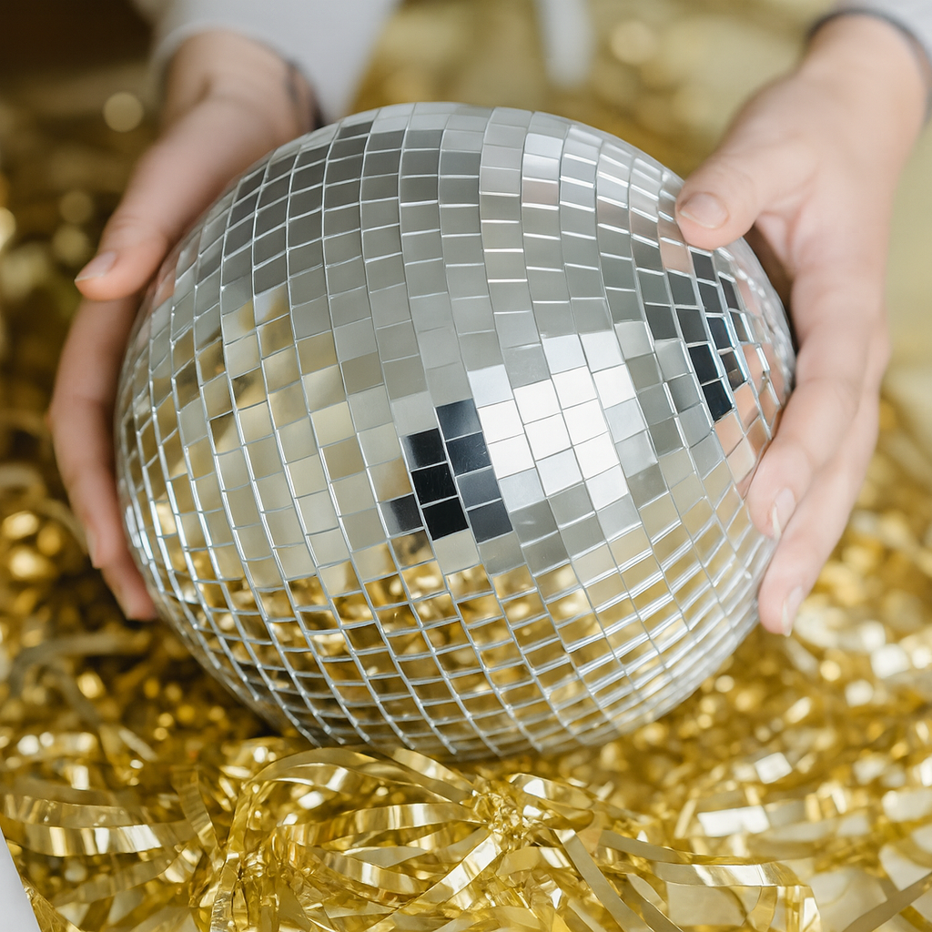 Boule Disco 15cm Argentée - Accessoire pour Déco & Intérieur