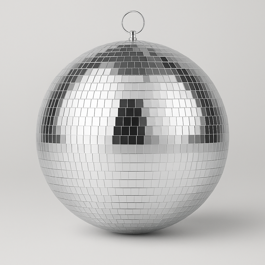 Boule Disco 30cm Gris Argentée - Accessoires pour Fêtes & Événements