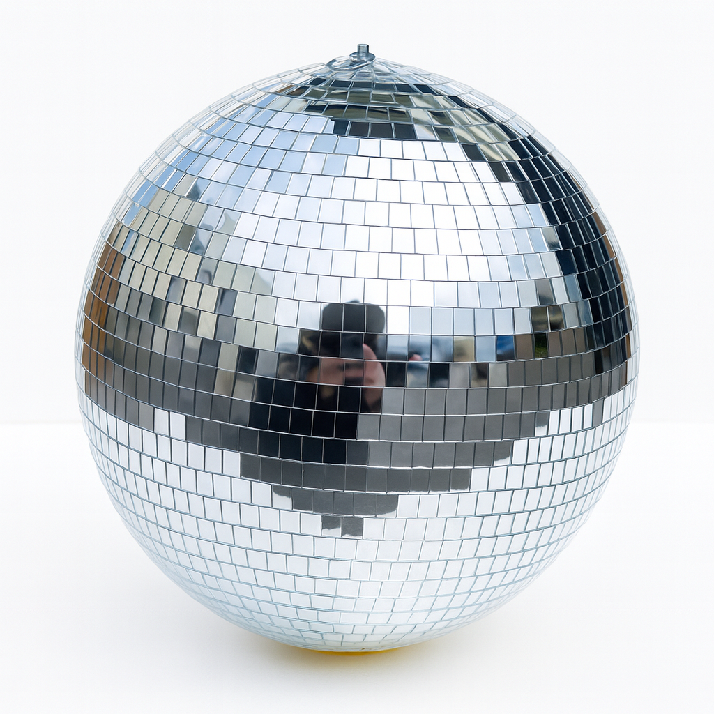 Boule Disco 15cm Gris Argentée - Accessoire pour Fêtes & Événements