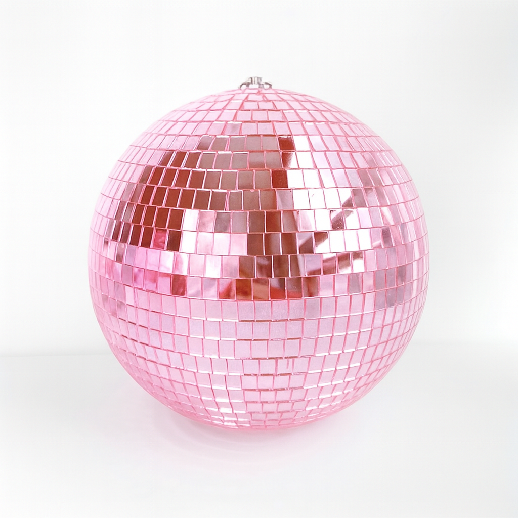Boule Disco 25cm Rose - Accessoire pour Fêtes & Événements
