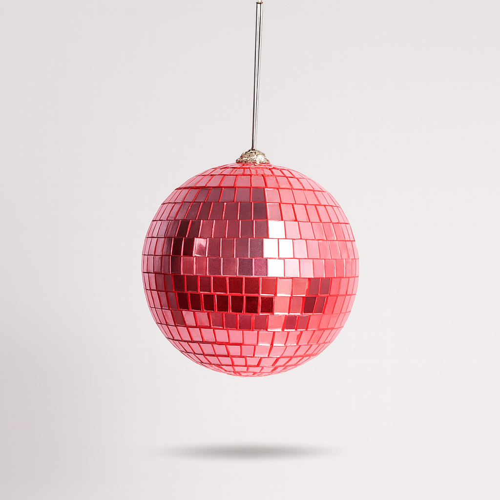 Mini Boule Disco 8cm Rose - Accessoire pour Déco & Intérieur