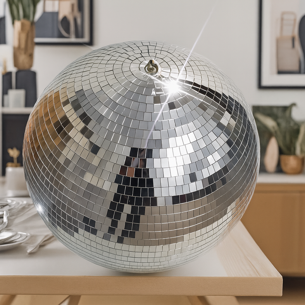Boule Disco 40cm Argentée - Accessoire pour Fêtes & Événements