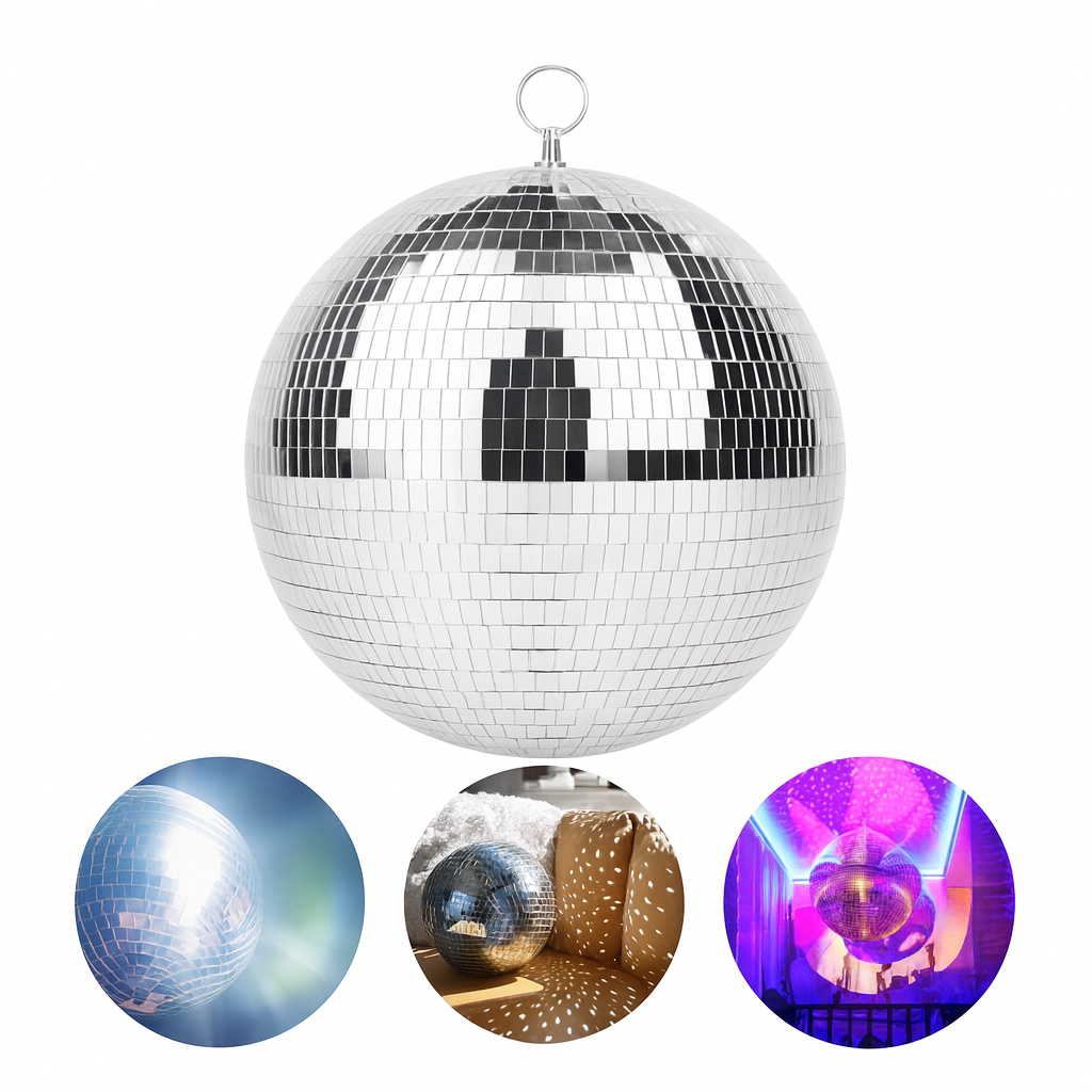 Boule Disco 30cm Argentée - Accessoire pour Fêtes & Événements