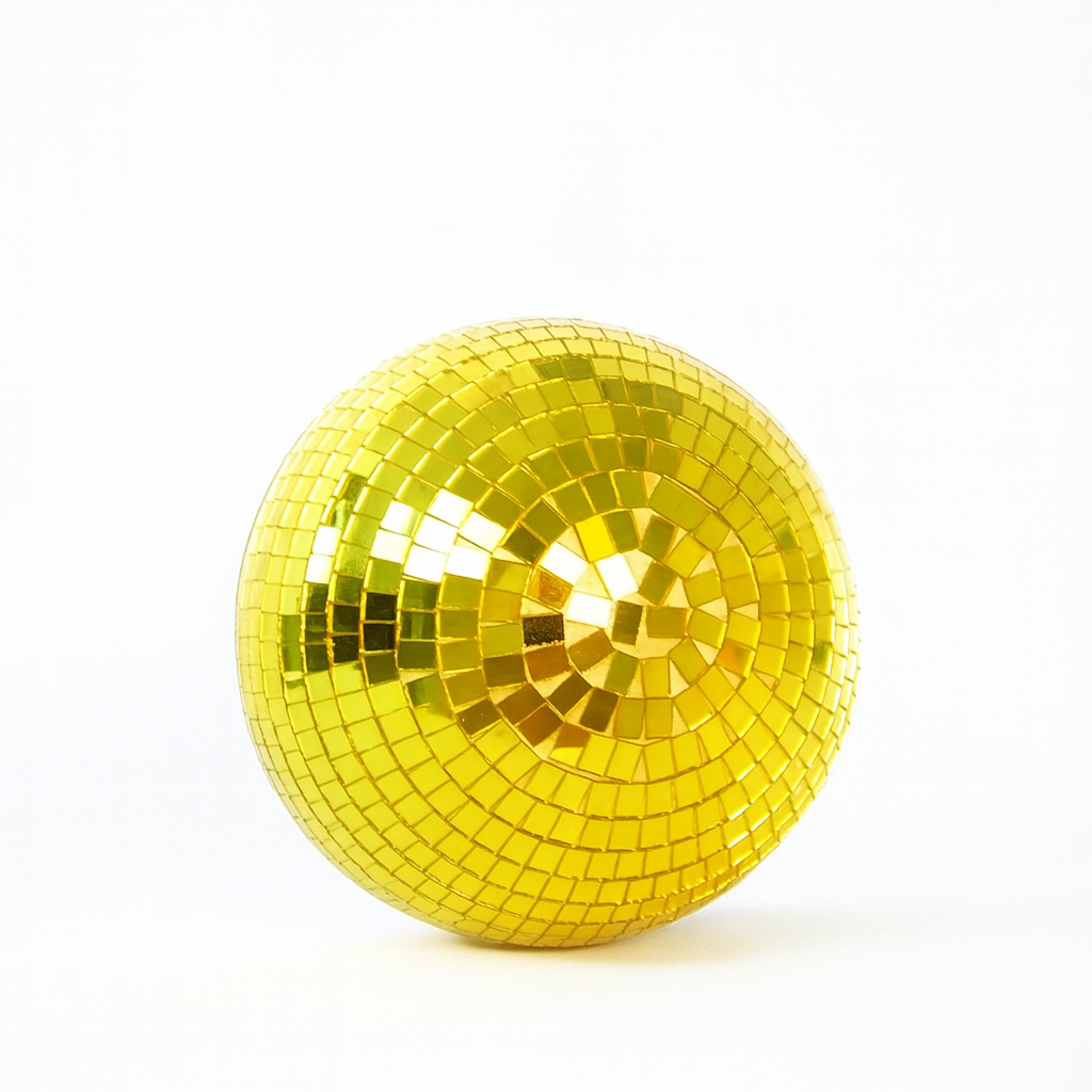 Boule Disco 18cm Dorée - Accessoire pour Fêtes & Événements