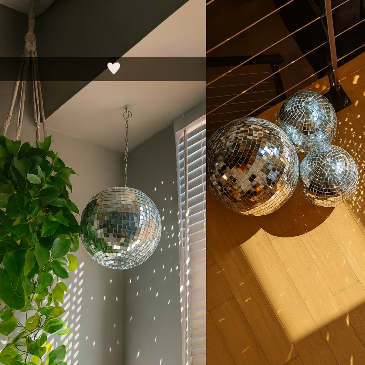 Boule Disco 20cm Gris Argentée - Fêtes & Événements