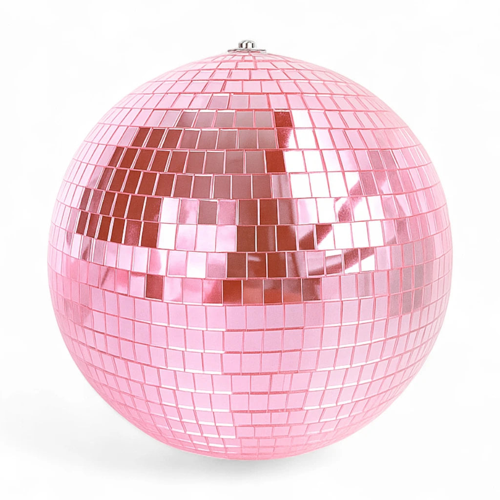 Boule Disco 25cm Rose - Fêtes & Événements