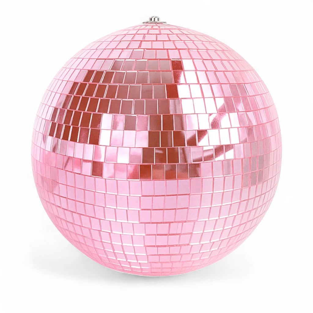 Boule Disco 18cm Rose - Déco & Intérieur