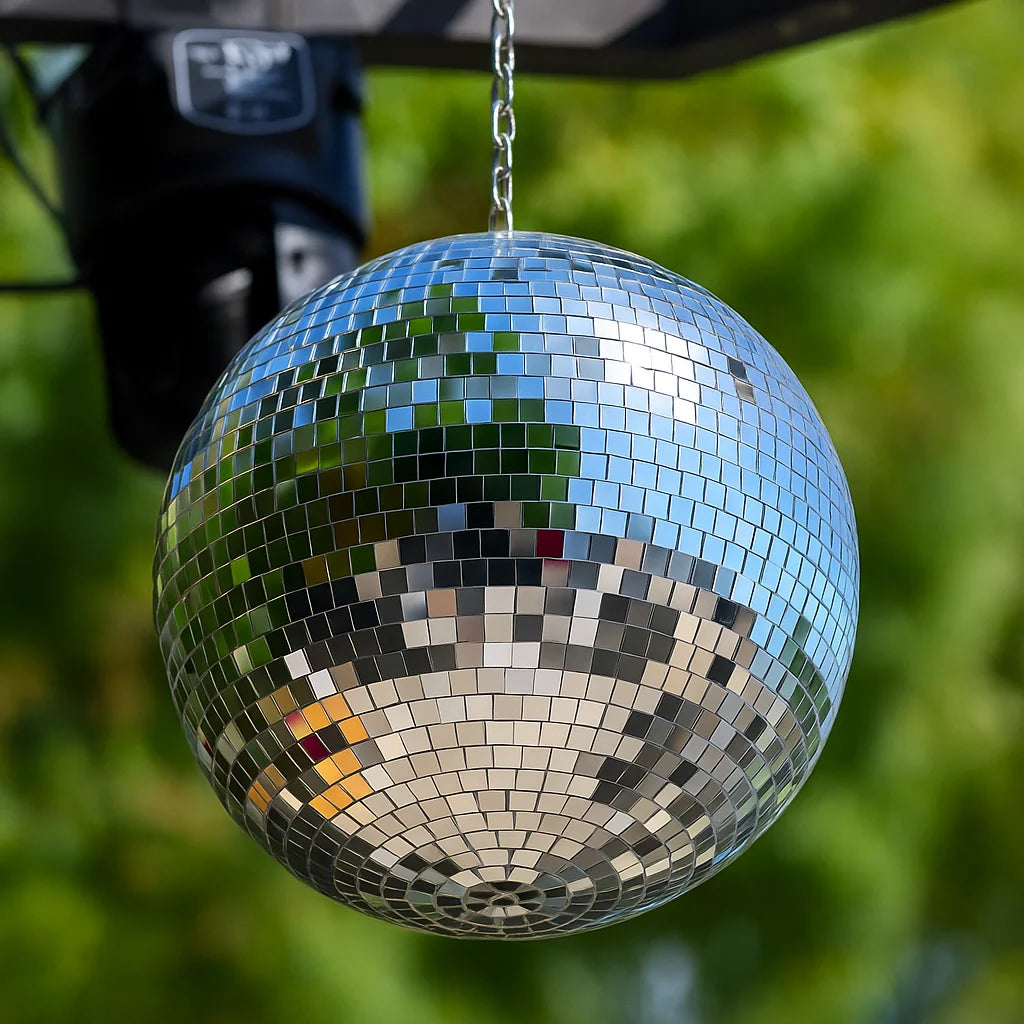 Boule Disco 30cm Gris Argentée - Fêtes & Événements
