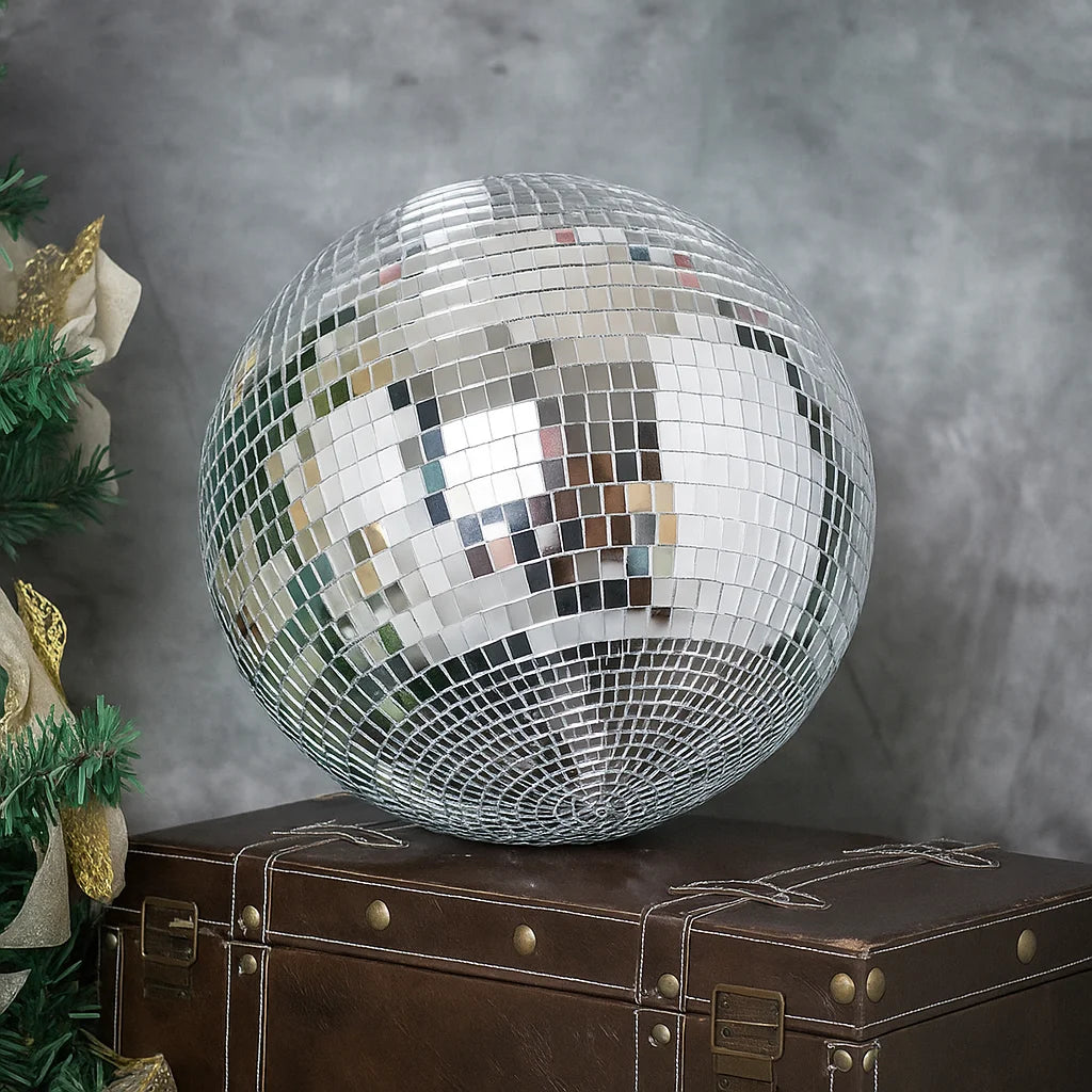 Boule Disco 30cm Argentée - Fêtes & Événements