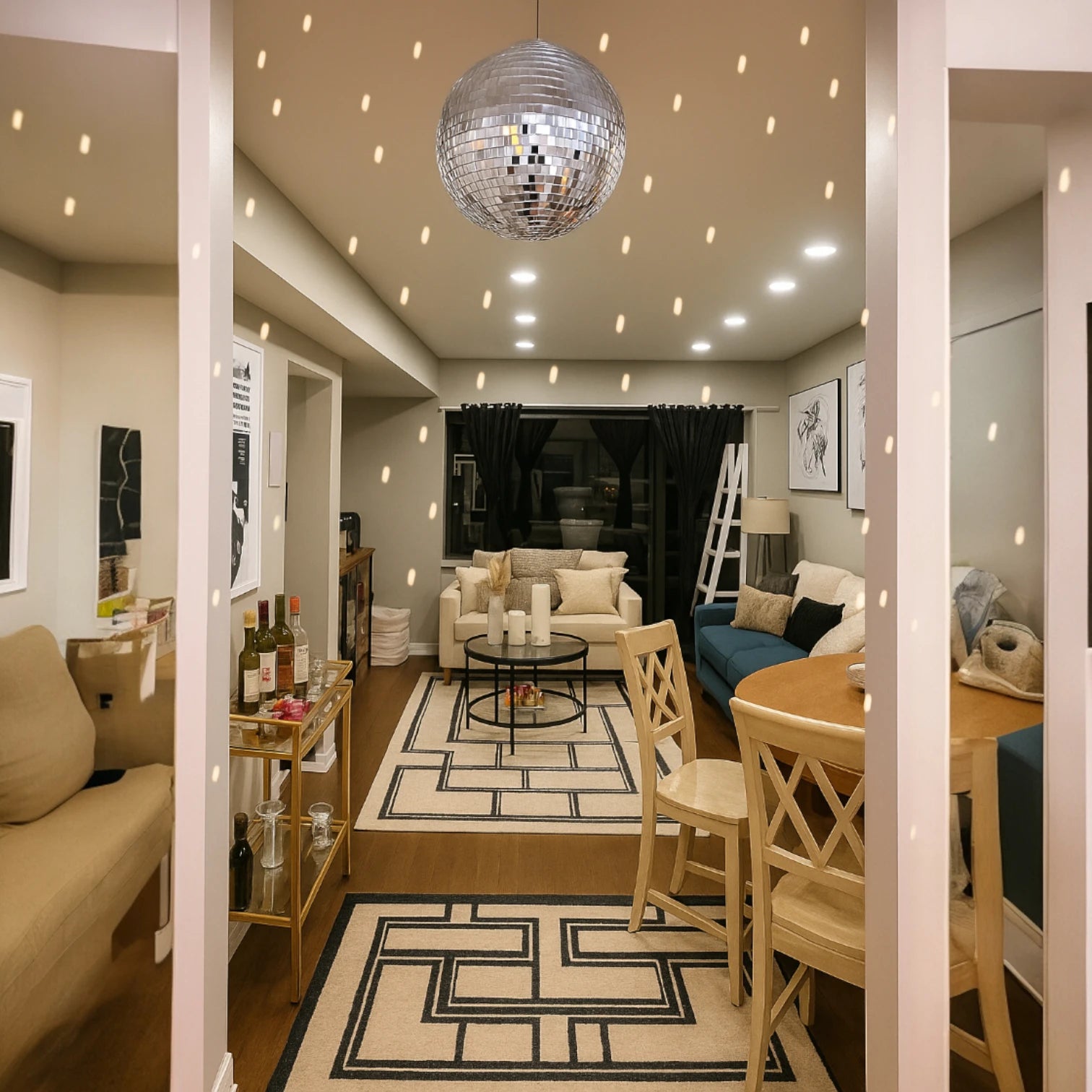 Boule Disco 20cm Argentée - Fêtes & Événements