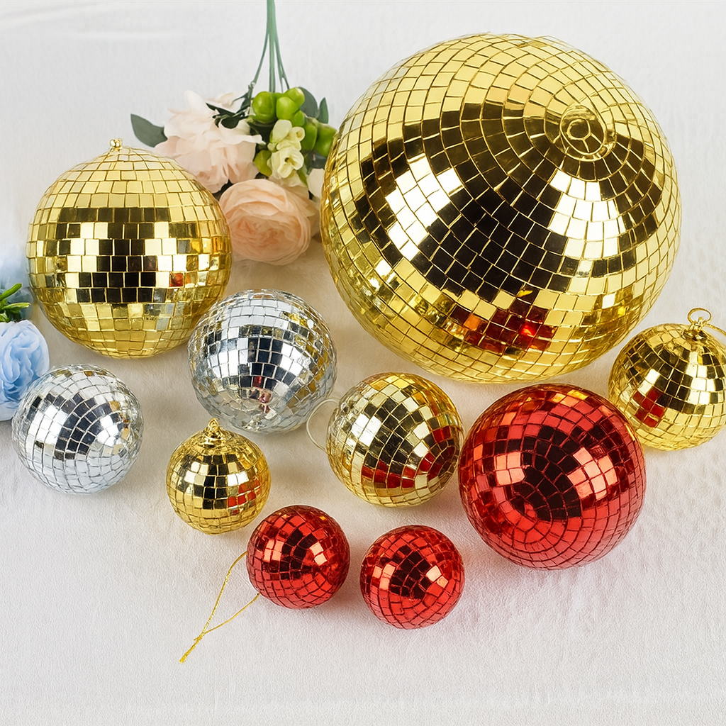 Boule Disco 15cm Dorée - Accessoire pour Déco & Intérieur