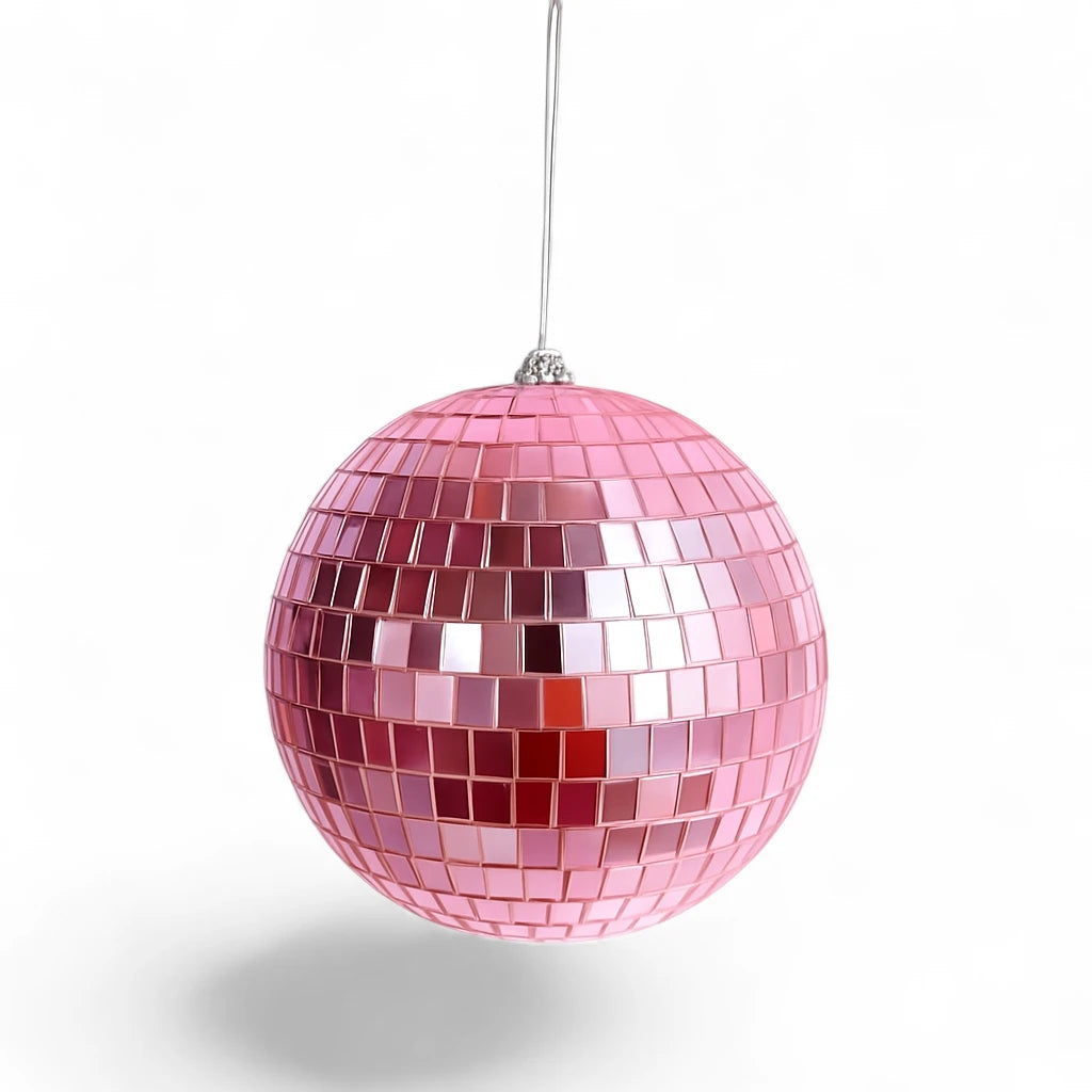Mini Boule Disco 10cm Rose - Déco & Intérieur
