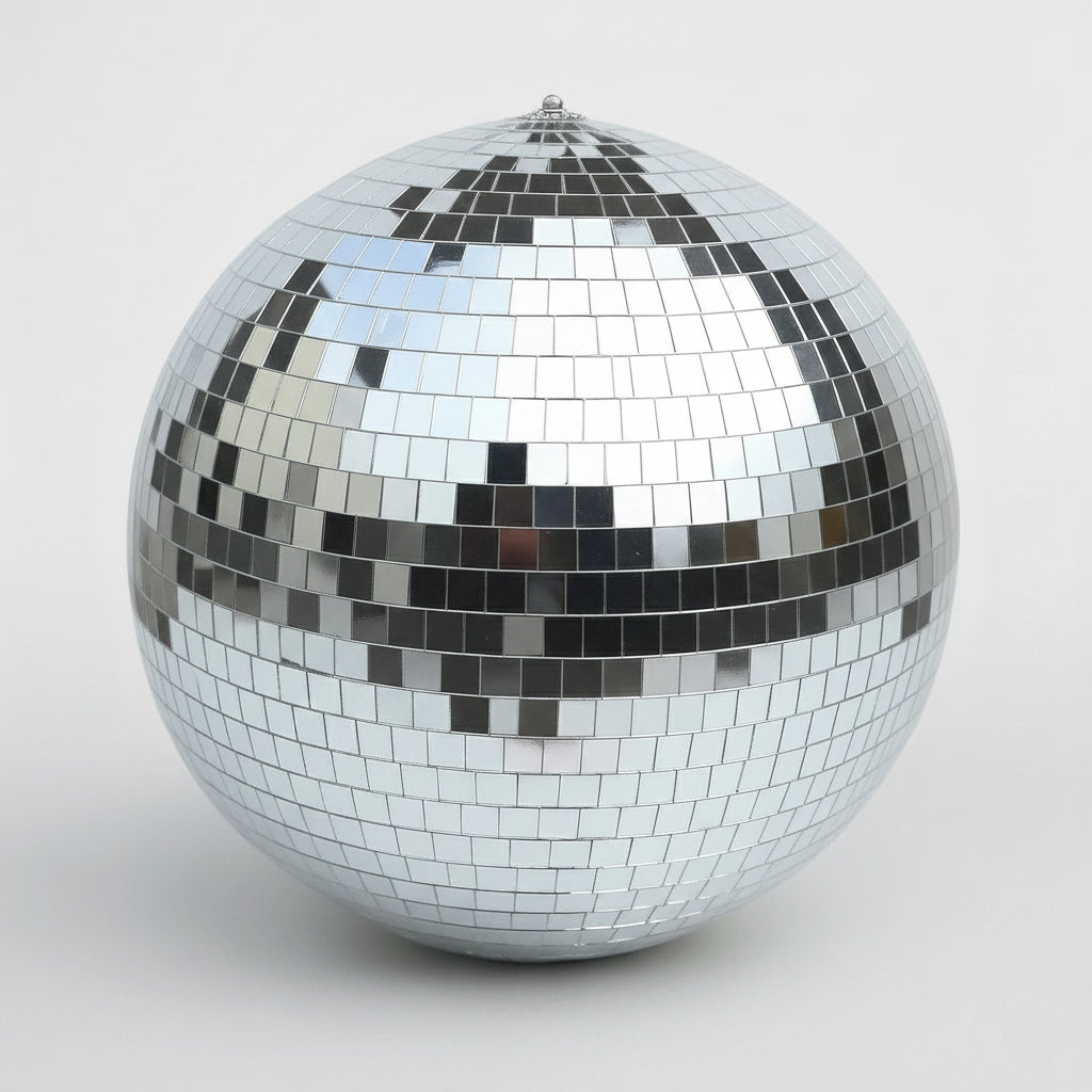 Boule Disco 40cm Gris Argentée - Fêtes & Événements
