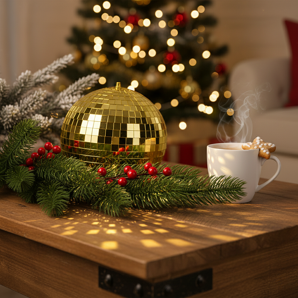 Boule Disco 15cm Dorée - Déco & Intérieur