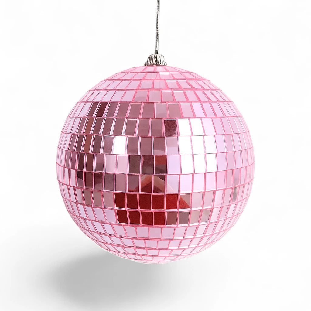 Boule Disco 12cm Rose - Déco & Intérieur